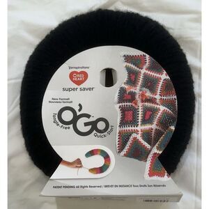 Red Heart Yarnspirations O Go Super Saver Black Yarn Skein NEW
